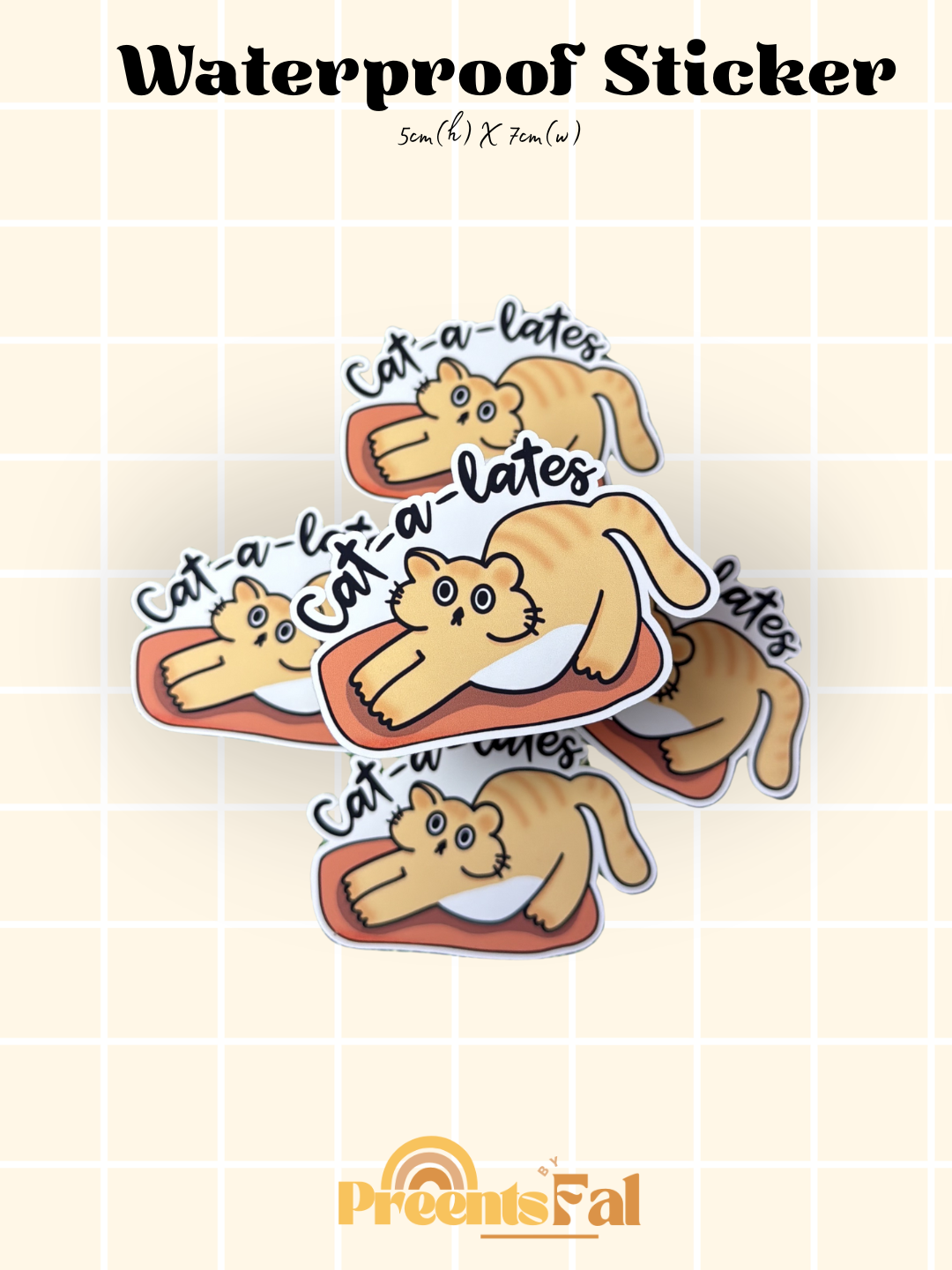 Cat-a-lates Sticker