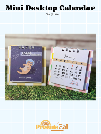 Mini Desktop 2026 Calendar
