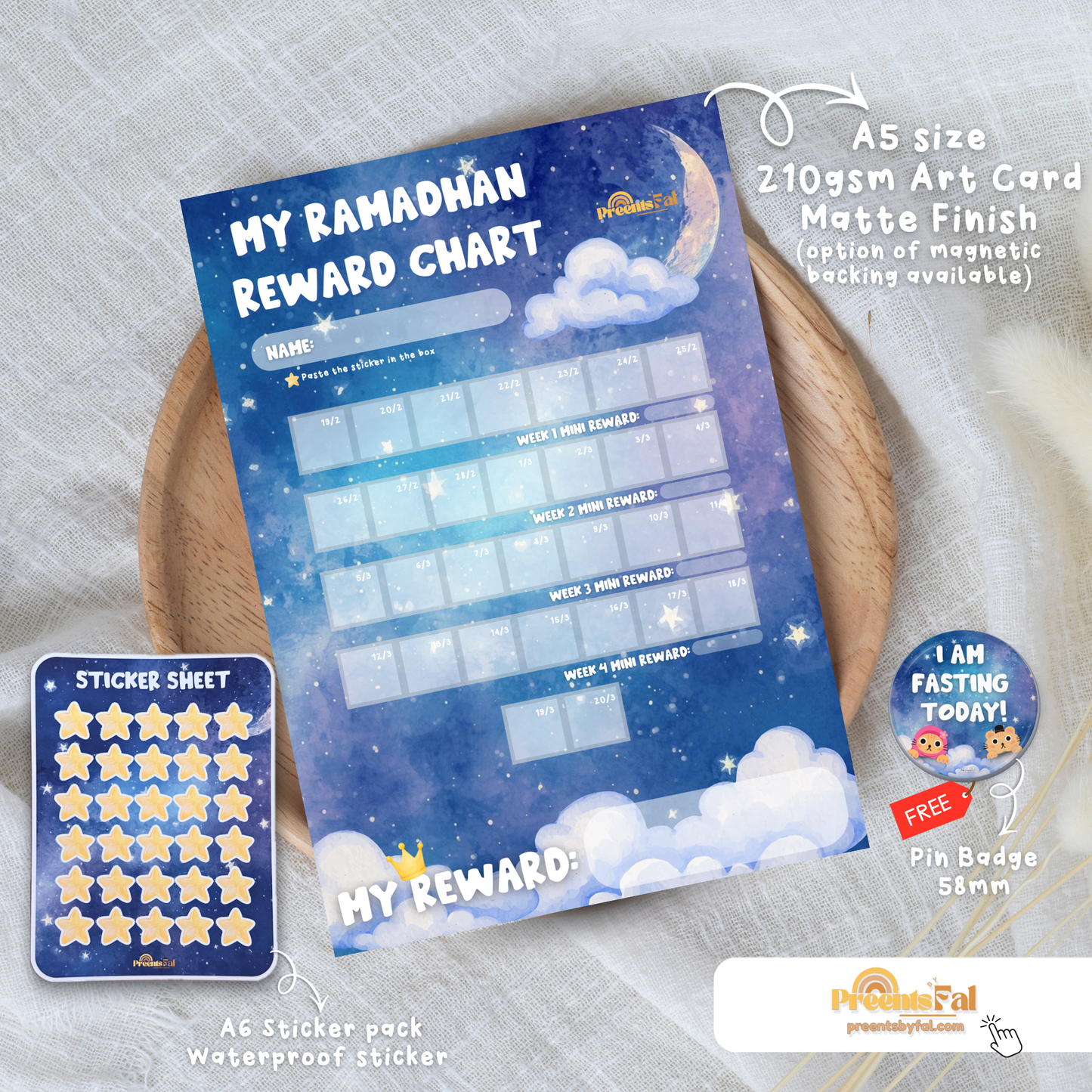 My Ramadhan Reward Chart