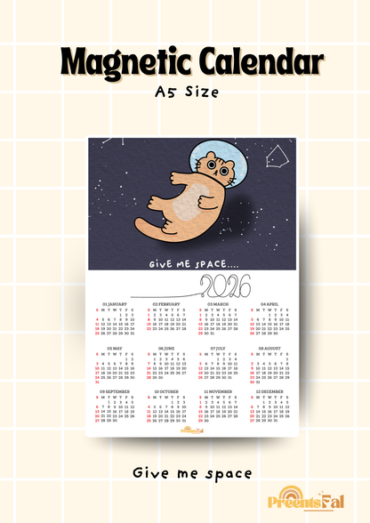 Give Me Space Magnetic Calendar